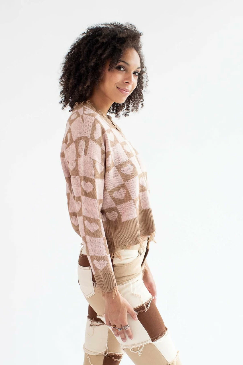 Distressed Hearts Sweater 3 Distressed Hearts Sweater - Image 3