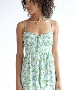 Floral Tie Bust Romper