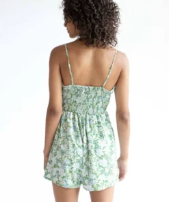 Floral Tie Bust Romper -US Clothing Shop floral tie bust romper 4 71087.1666809228