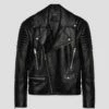 Black Leather Lucio Biker Jacket