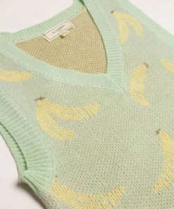 Green Bananas Sweater Vest -US Clothing Shop green bananas sweater vest 1 10732.1666808992