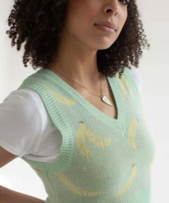 Green Bananas Sweater Vest