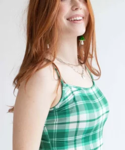 Green Plaid Mini Dress -US Clothing Shop green plaid mini dress 5 60551.1673389785