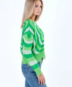 Green Psychedelic Flower Sweater -US Clothing Shop green psychedelic flower sweater 3 53582.1666806738