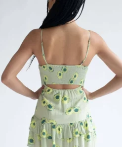 Green Sunflower Cinched Mini Dress 9 Green Sunflower Cinched Mini Dress -US Clothing Shop green sunflower cinched mini dress 5 50019.1666806528
