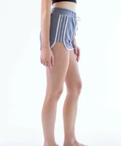 Grey Mesh Side Dolphin Shorts -US Clothing Shop grey mesh side dolphin shorts 3 23322.1666806535