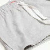 Heather Grey Raw Hem Sweat Shorts