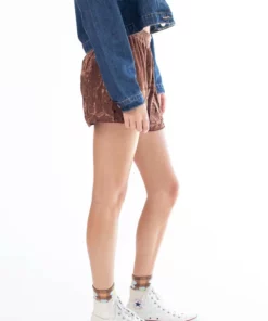 Hot Chocolate Crushed Velvet Shorts -US Clothing Shop hot chocolate crushed velvet shorts 3 76231.1692386538
