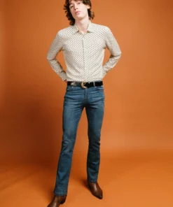 Ivory & Black Micro Polka Dot Shirt -US Clothing Shop ivory black micro polka dot shirt 4