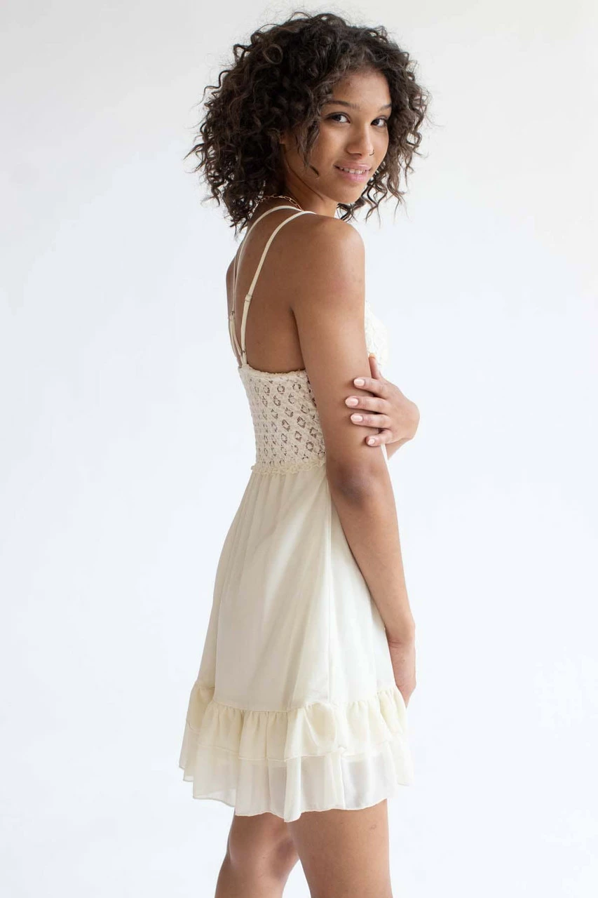 Ivory Lace Top Sundress 4 Ivory Lace Top Sundress - Image 4