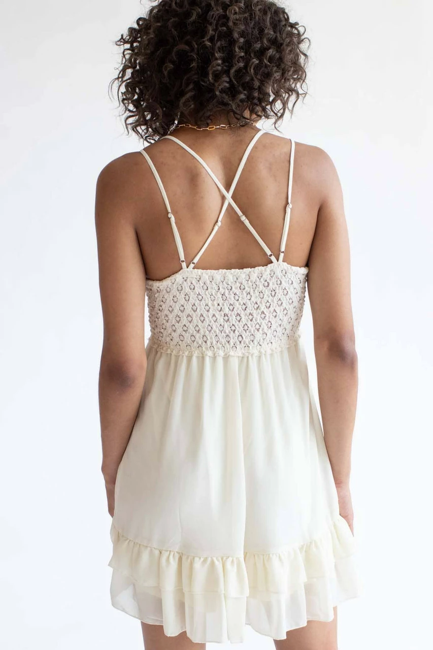 Ivory Lace Top Sundress 5 Ivory Lace Top Sundress - Image 5
