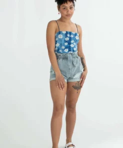 Light Wash Distressed Paper Bag Waist Denim Shorts 6 Light Wash Distressed Paper Bag Waist Denim Shorts -US Clothing Shop light wash distressed paperbag waist denim shorts 1 67369.1666808728
