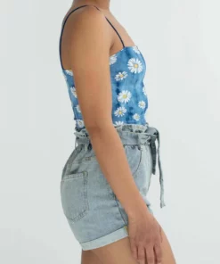 Light Wash Distressed Paper Bag Waist Denim Shorts 8 Light Wash Distressed Paper Bag Waist Denim Shorts -US Clothing Shop light wash distressed paperbag waist denim shorts 4 78306.1666808773