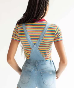 Light Wash Cuffed Distressed Denim Overall Shorts -US Clothing Shop light washed cuffed distressed denim overall shorts 4 80596.1666808998