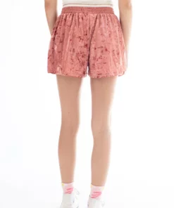 Marsala Crushed Velvet Shorts -US Clothing Shop marsala crushed velvet shorts 4 48550.1666809141