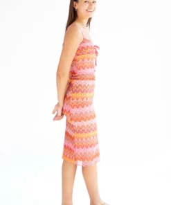 Mesh Flame Stitch Midi Dress -US Clothing Shop mesh flame stitch midi dress 3 51957.1666808231