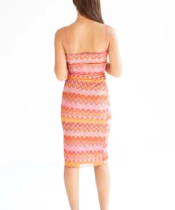 Mesh Flame Stitch Midi Dress -US Clothing Shop mesh flame stitch midi dress 4 59627.1666808274