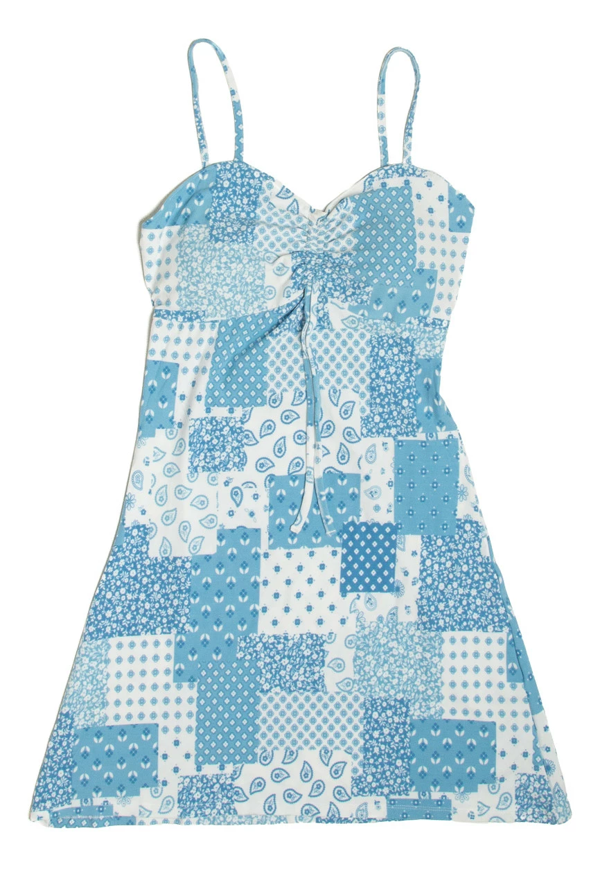 Patchwork Tie Front Dress 6 Patchwork Tie Front Dress - Image 6