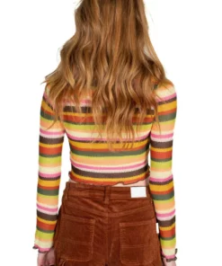 Olive Bell Sleeve Crochet Stripe Sweater -US Clothing Shop olive bell sleeve crochet stripe sweater 6 02866.1673287529