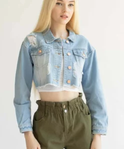 Olive Cuffed Paper Bag Waist Denim Shorts 9 Olive Cuffed Paper Bag Waist Denim Shorts -US Clothing Shop olive cuffed paperbag waist denim shorts 5 76984.1666807828