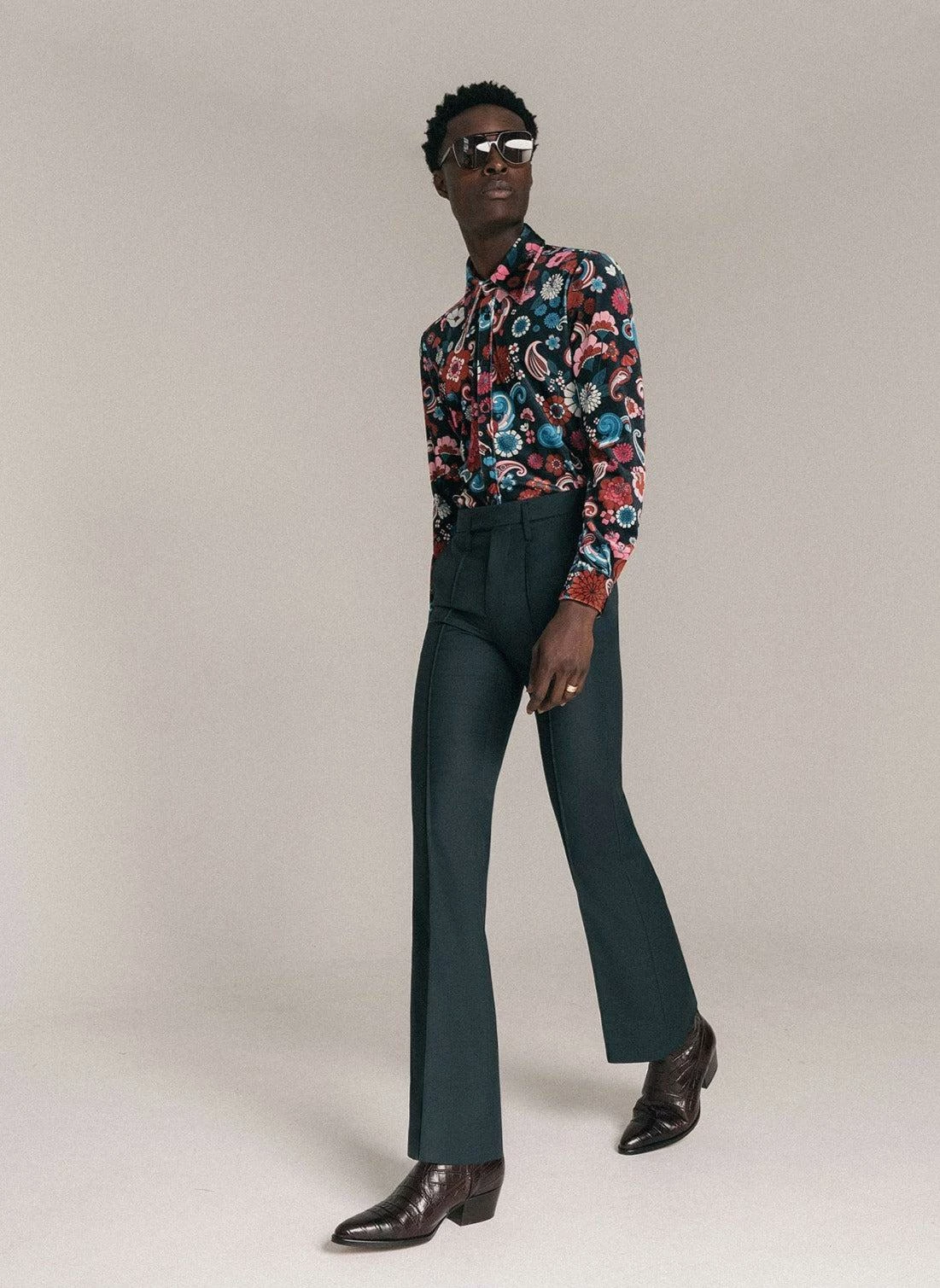 Paisley Psychedelic 60's Velvet Shirt 6 Paisley Psychedelic 60's Velvet Shirt - Image 6