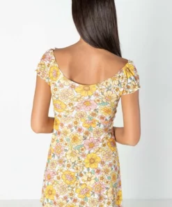 Pastel Garden Puff Sleeve Dress -US Clothing Shop pastel garden puff sleeve dress 5 70948.1676390724