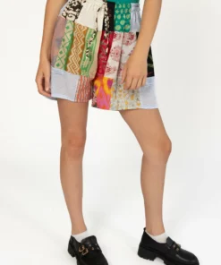 Assorted Patchwork Shorts -US Clothing Shop patchshortfront 2 87714.1691639188