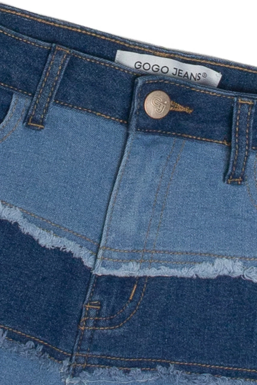 Denim Patchwork Shorts 6 Denim Patchwork Shorts - Image 6