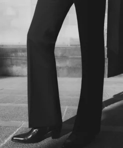 Black Wool Pin Belt Flare -US Clothing Shop pinbeltflare3