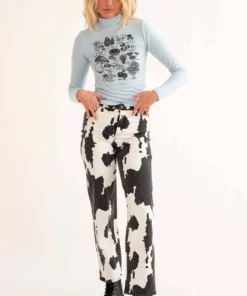 Powder Blue Mushroom Fam Mock Neck Sweater -US Clothing Shop powder blue mushroom fam mock neck sweater 2 76911.1692389029