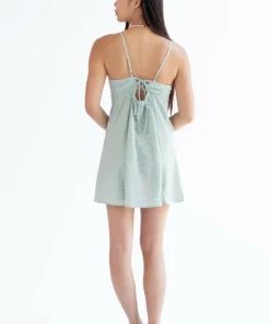 Sage Green Tie Back Floral Slip Dress 8 Sage Green Tie Back Floral Slip Dress -US Clothing Shop sage green tie back floral slip dress 9 96980.1666807417