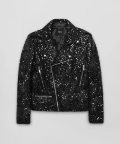 Sequin Biker Jacket