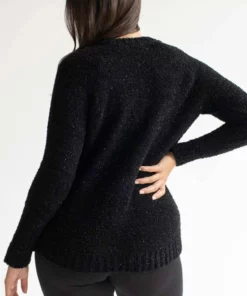 Sequin Skull & Spider Chenille Sweater -US Clothing Shop sequin skull and spider chenille sweater 4 61293.1666807076