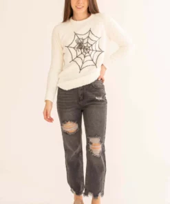 Sequin Spider Web Chenille Sweater -US Clothing Shop sequin spider web chenille sweater 1 1 71895.1666807406