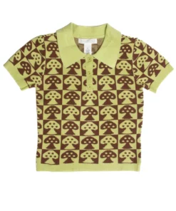 Short Sleeve Checker Mushroom Sweater -US Clothing Shop short sleeve checker mushroom sweater 1 07751.1678229437