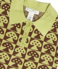 Short Sleeve Checker Mushroom Sweater -US Clothing Shop short sleeve checker mushroom sweater 2 33650.1678229437