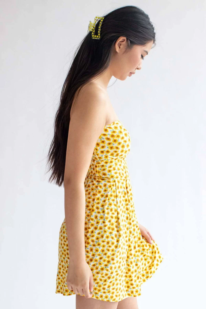 Sunflower Bustier Strapless Dress 3 Sunflower Bustier Strapless Dress - Image 3