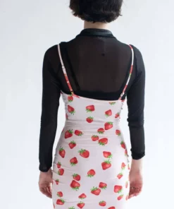 Strawberry Lace Trimmed Mini Dress 8 Strawberry Lace Trimmed Mini Dress -US Clothing Shop strawberry lace trimmed mini dress 5 76000.1666808777