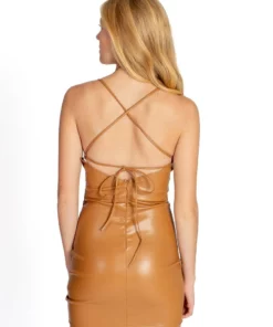 Stretch Brown Cami Mini Dress -US Clothing Shop stretch brown cami mini dress 4 24160.1668541626