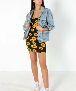 Sunflower Mini Dress -US Clothing Shop sunflower mini dress 1 37388.1676390784