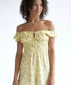 Sunflower Smocked Waist Romper