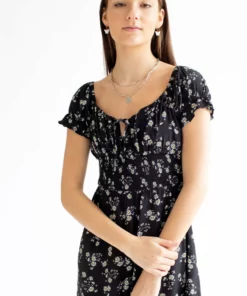 Sunflower Smocked Waist Romper 1