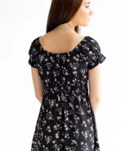 Sunflower Smocked Waist Romper 1 -US Clothing Shop sunflower smocked waist romper 6 92301.1666808259