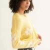 Sunshine Daisy Frayed Sweater