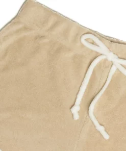 Tan Terry Drawstring Dolphin Shorts -US Clothing Shop tan drawstring terry dolphin shorts 2 35609.1678310386