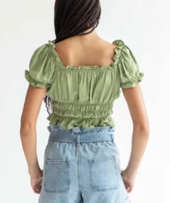 Tie Belt Paper Bag Waist Denim Shorts -US Clothing Shop tie belt paper waist denim shorts 4 75222.1666809126