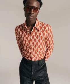 Sequin Pinstripe Wool Flared Trousers 11 Sequin Pinstripe Wool Flared Trousers -US Clothing Shop trouserdetail1